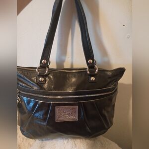 Coach Poppy Daisy Liquid Gloss Tote/Shoulder Bag)